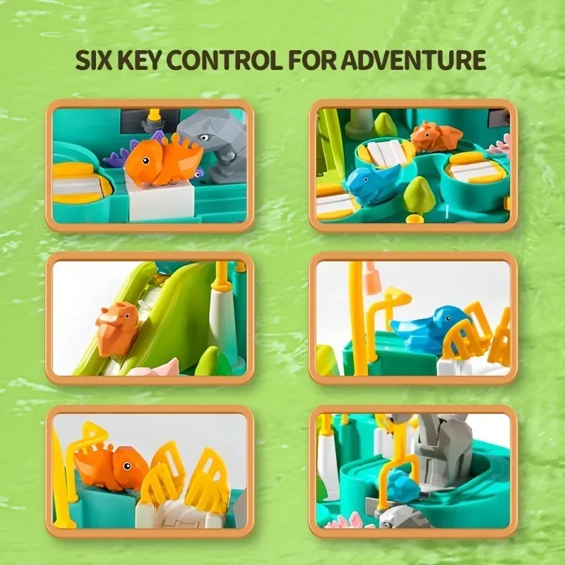 Pista de carreras de coches con dinosaurios para niños - imagen 5