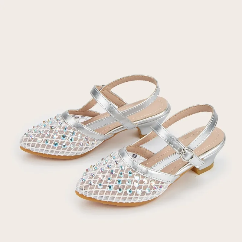 Sandalias de verano para niña con lazo – tacón alto ligero princesa - imagen 2