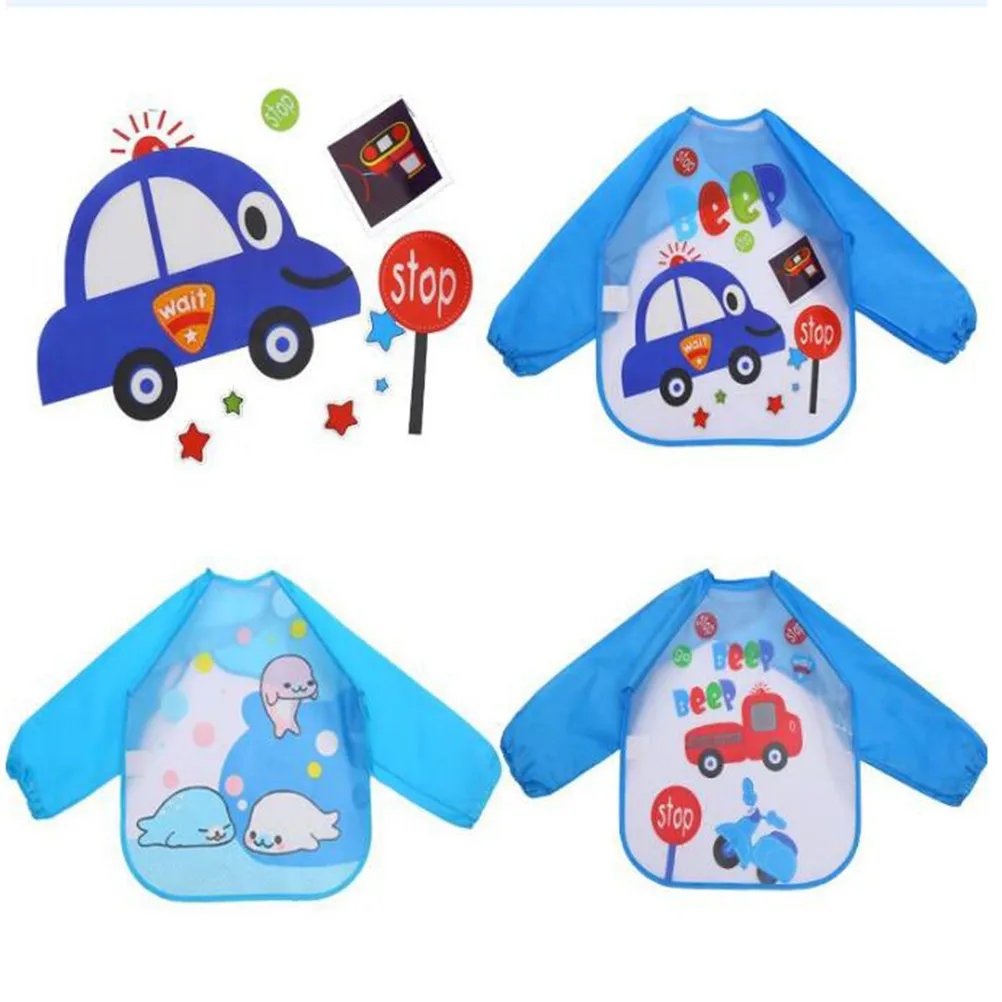 Delantal impermeable de pintura para niños con manga larga - imagen 5