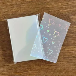 Fundas protectoras para tarjetas K-pop – Diseño corazón con brillos para colección