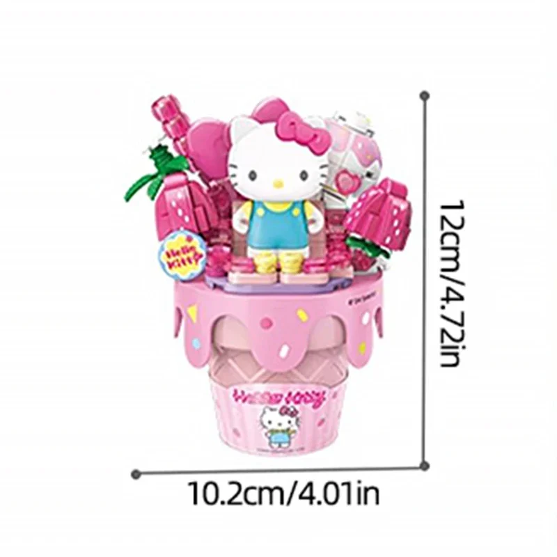 Bloques de construcción Hello Kitty – Serie helados Sanrio para creativos DIY - imagen 5
