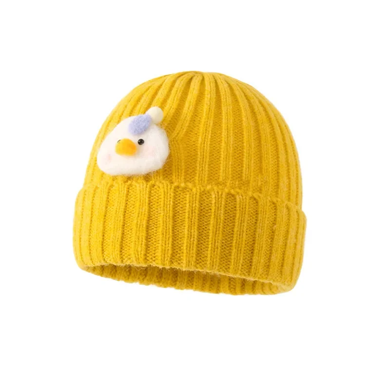 Gorro infantil de punto con dibujos animados - Kawaii color solido