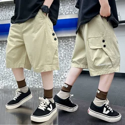 Pantalones cortos para niños de secado rápido, holgados de verano