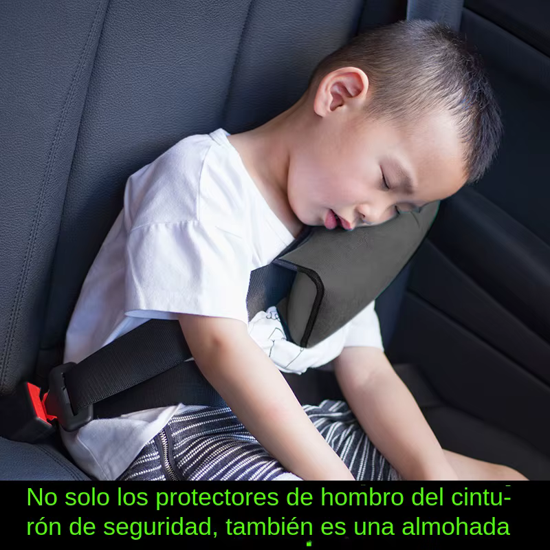 Protector hombro cinturón seguridad niños – Cojín felpa suave - imagen 5