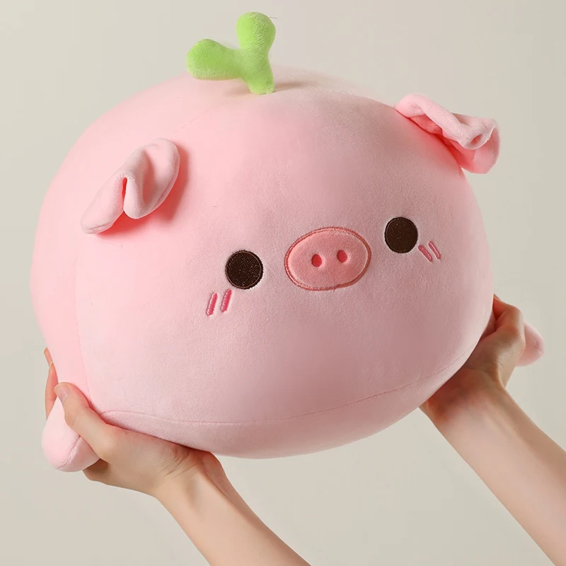Peluche cerdito rosa relleno de algodón, dibujos animados - imagen 4