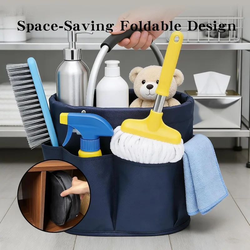 Bolsa organizadora de herramientas plegable y portátil con asa - imagen 4