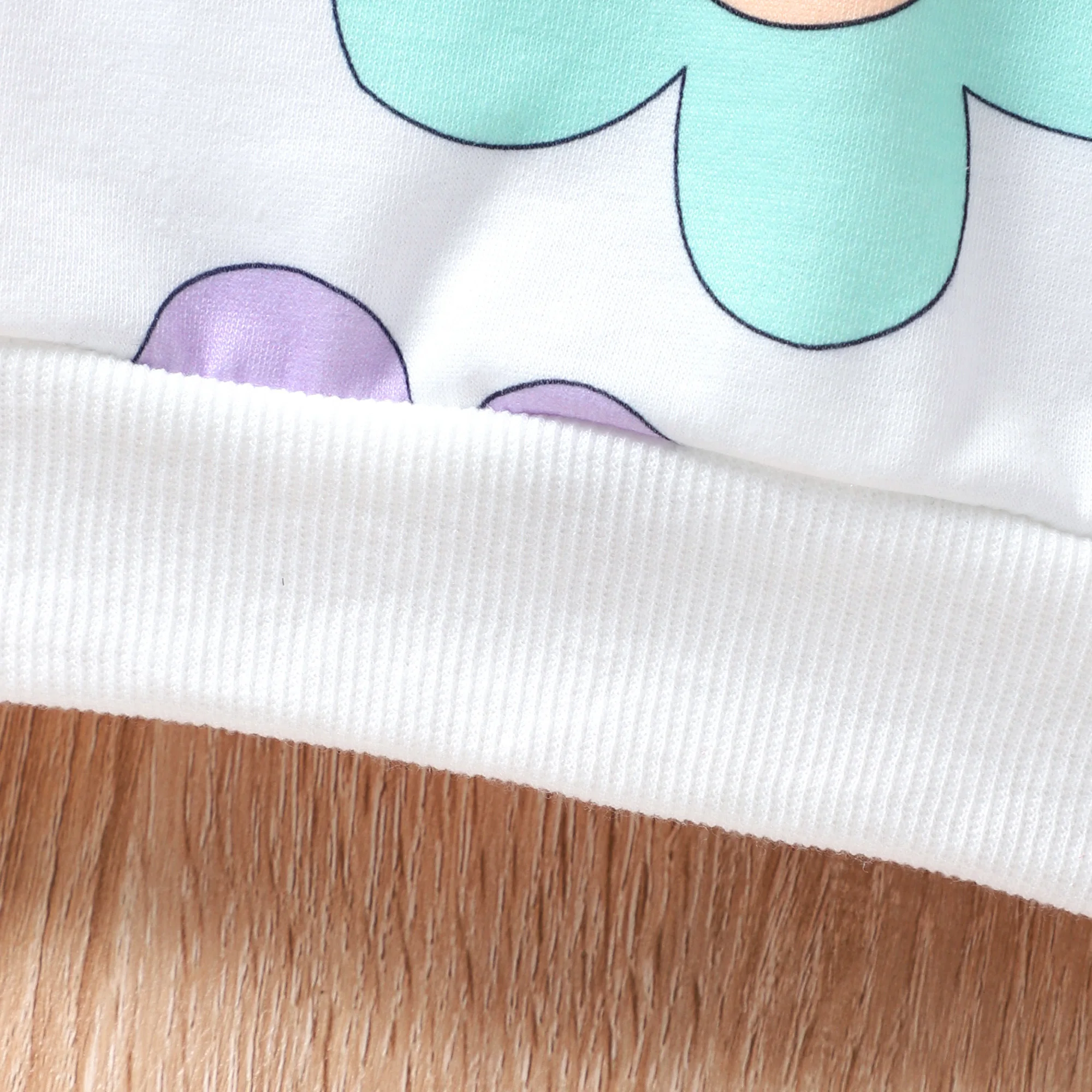 Camiseta de manga larga para niña – floral colorido primavera-otoño - imagen 5