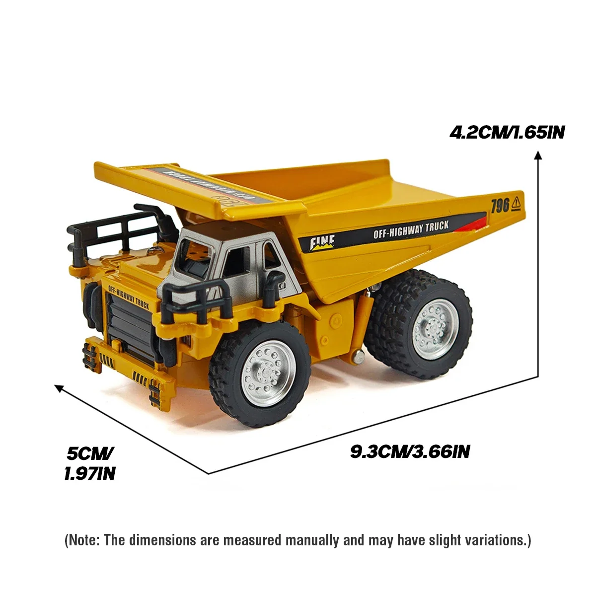 Mini camión volquete RC de aleación 4WD con control por app