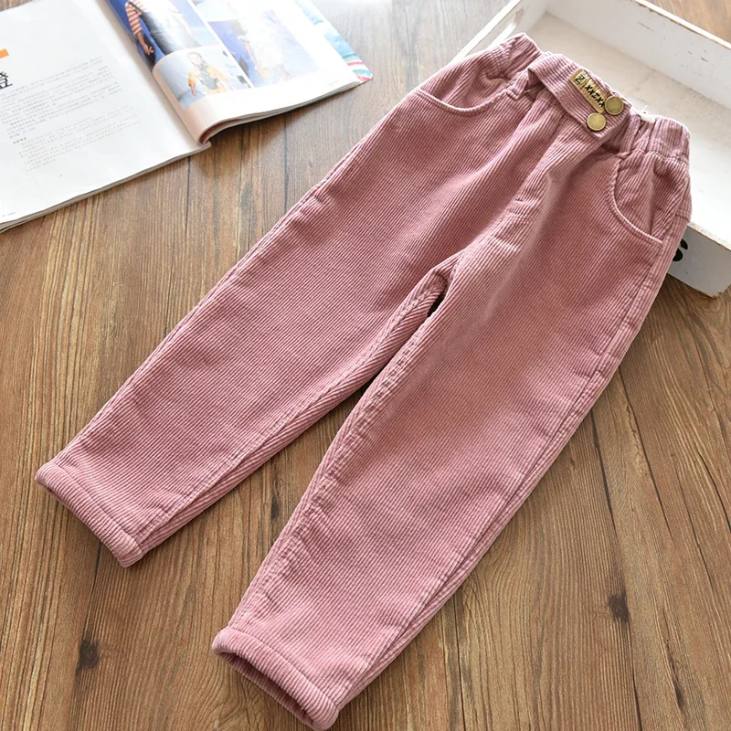 Pantalones acolchados de lana para niños en pana gruesa otoño-invierno - imagen 4