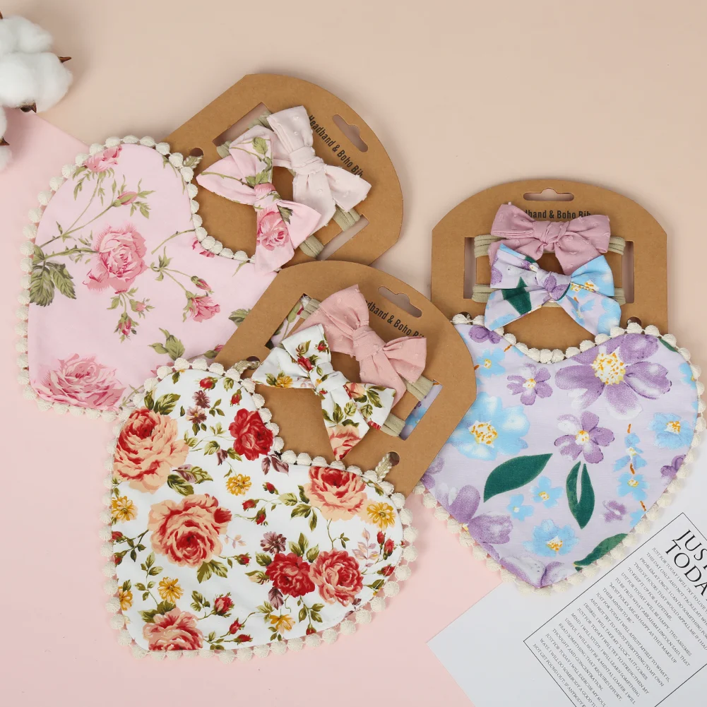 Baberos de muselina floral para bebé – Regalo Día de la Madre - imagen 2