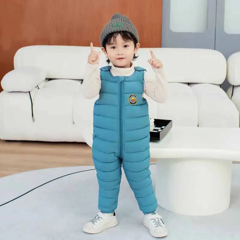 Pelele impermeable grueso para bebé de invierno con forro cálido