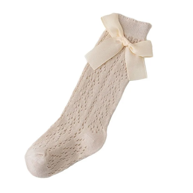 Calcetines altos de verano transpirables de algodón para bebés - imagen 4