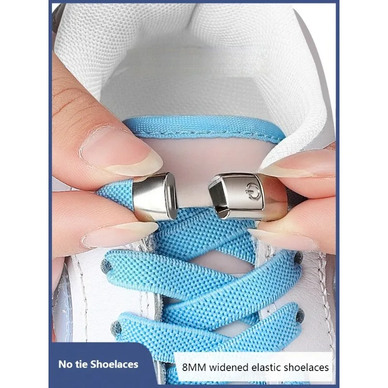 Cordones elásticos para zapatillas sin atar con cierre a presión - imagen 4