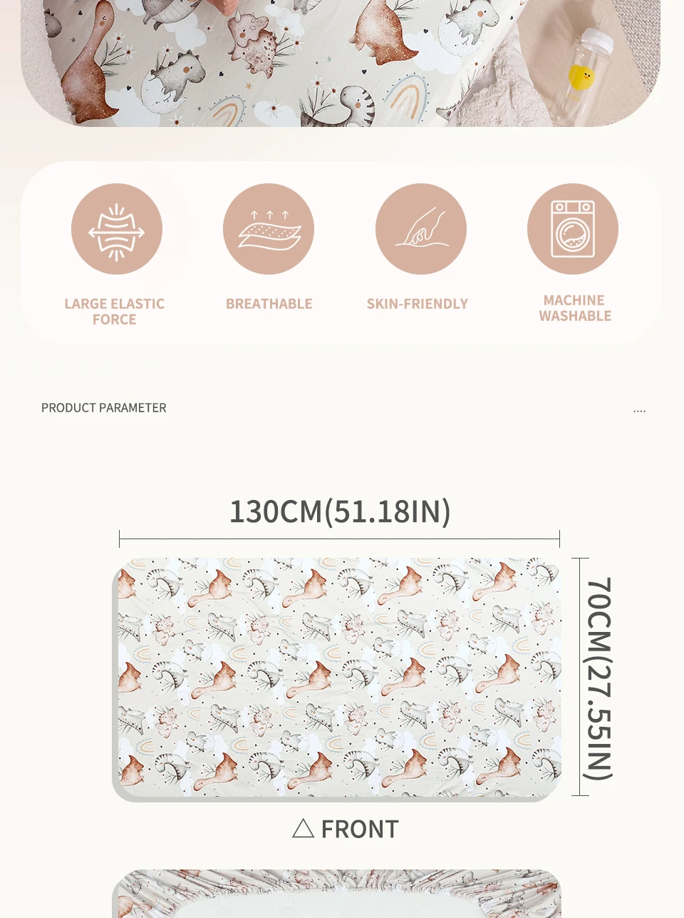 Funda de colchón para cuna
