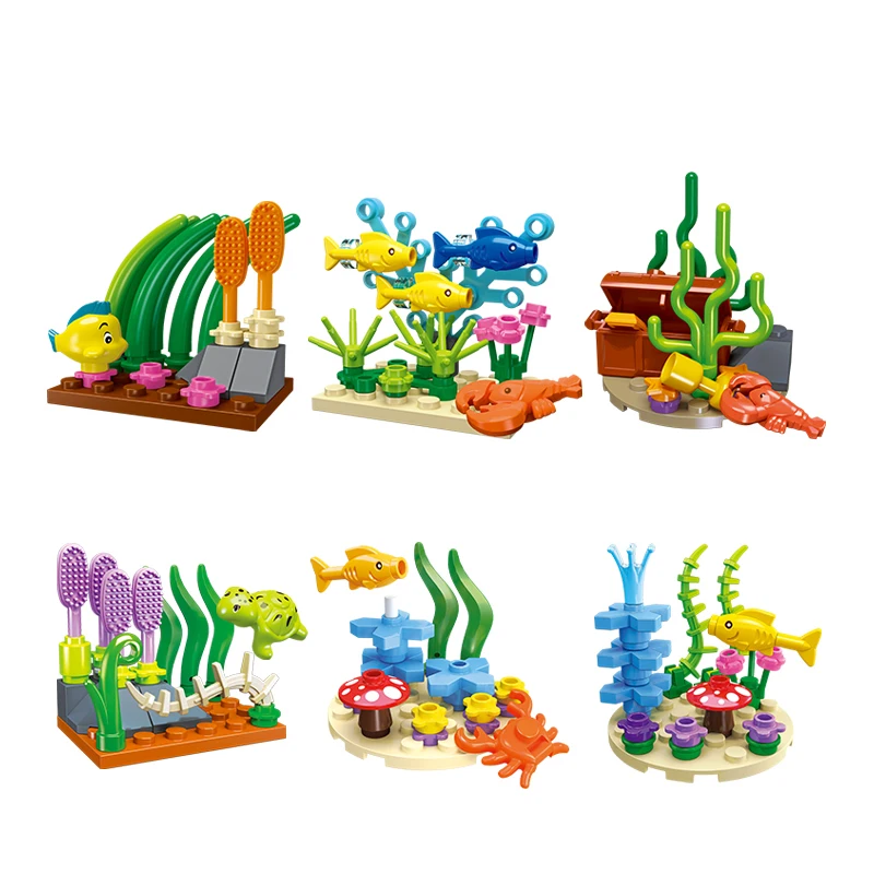 Bloques de construcción marinos Ocean Series - Juguete educativo DIY para niños - imagen 2