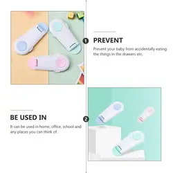 Cerraduras de seguridad para bebés con adhesivo en cajones y baño