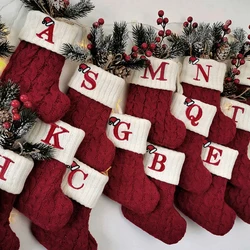 Calcetines navideños con letras para niños - Regalo infantil