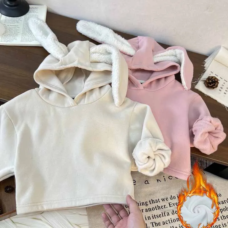 Sudadera de lana con capucha para niña – Jersey cálido de invierno - imagen 5