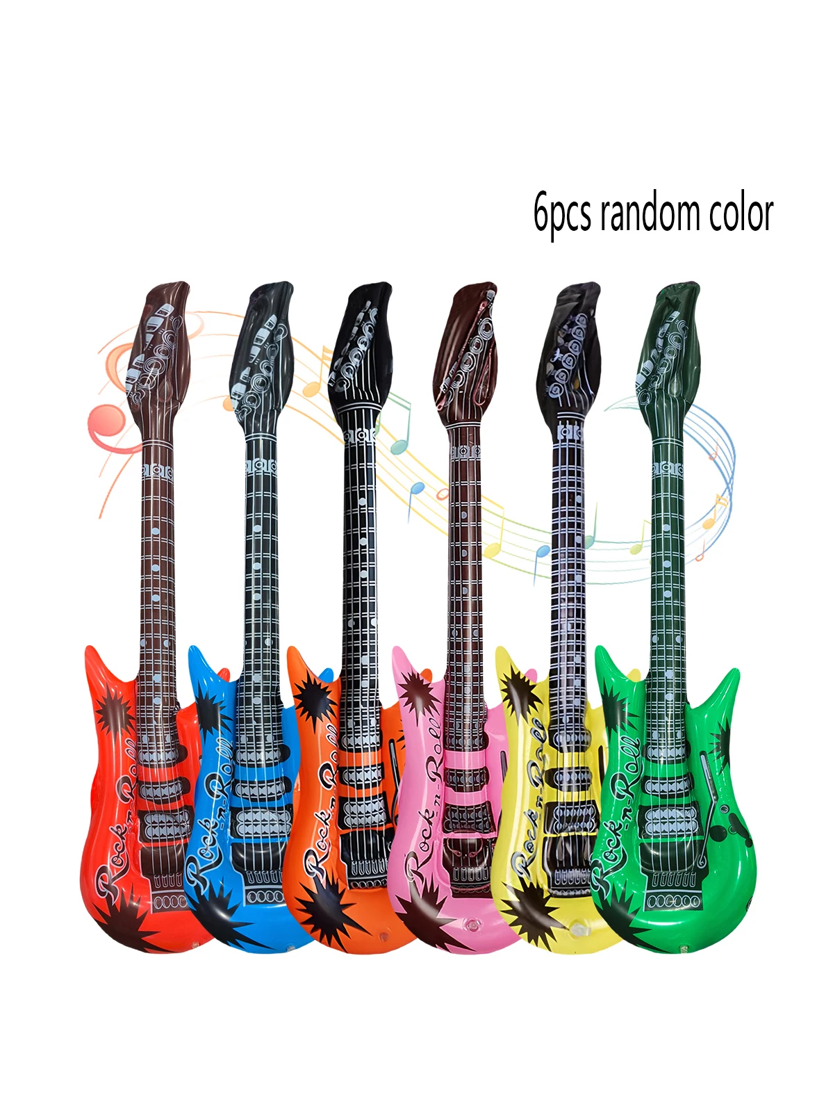 Globos de guitarra tipo rock inflables