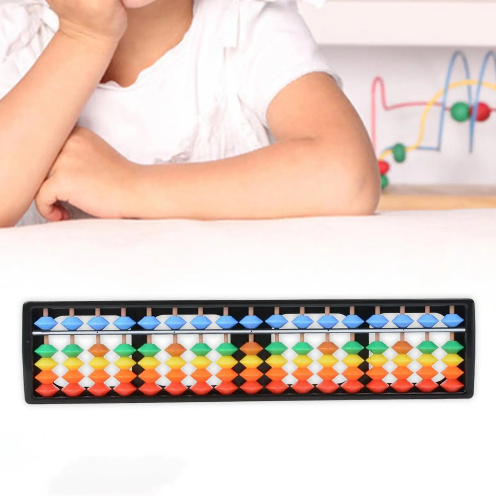 Ábaco Montessori de madera para aprender a contar y sumar - imagen 5