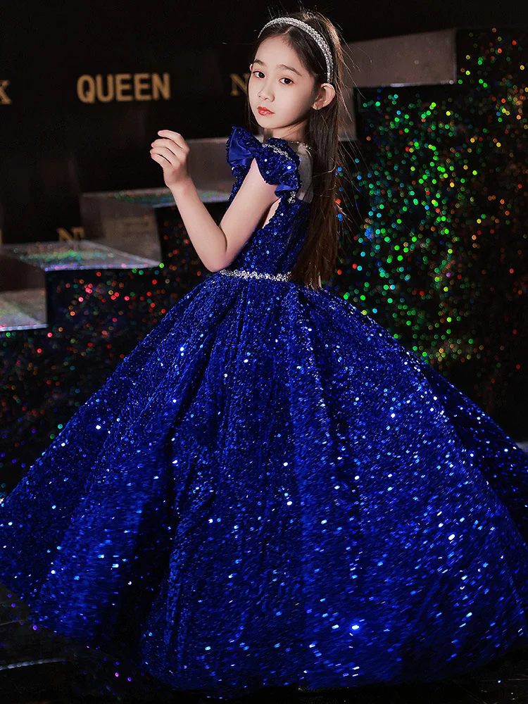 Vestido princess con lentejuelas para niña – Elegante para fiesta - imagen 3