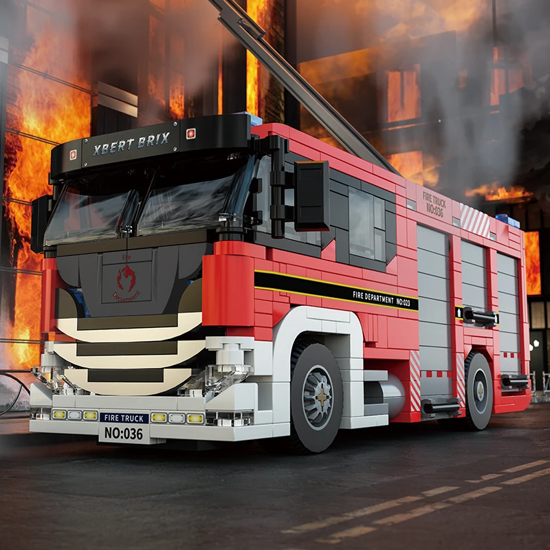 Bloques de camión bomberos rescate urbano educativo - imagen 2
