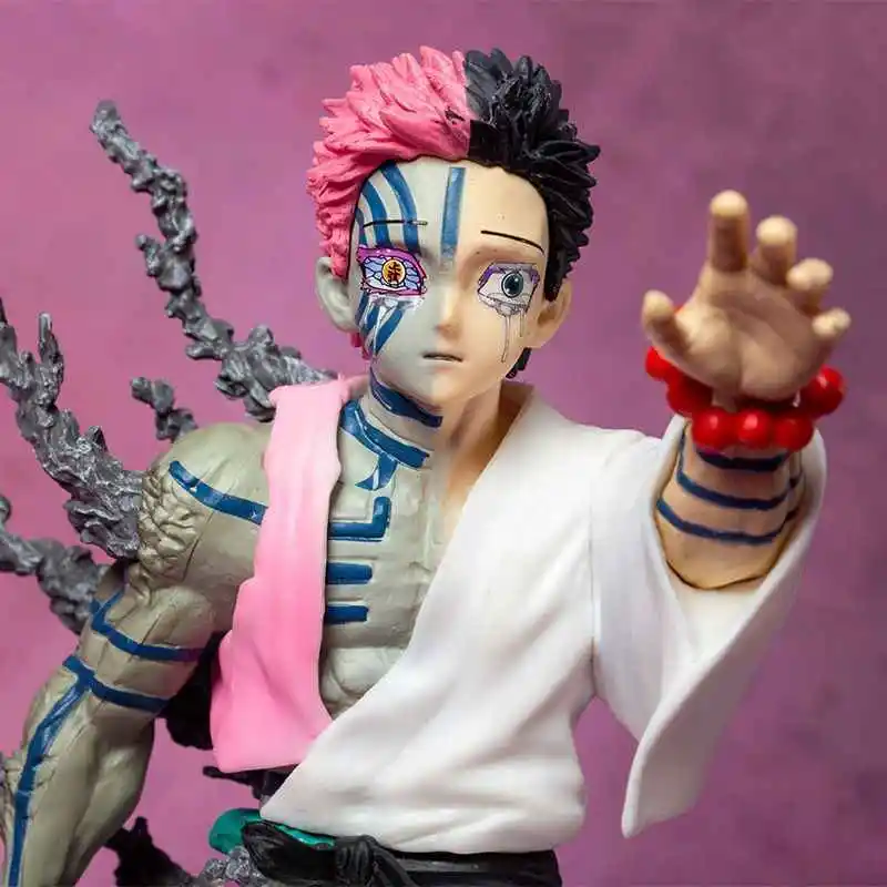 Figura Akaza Hakuji de Demon Slayer, tamaño 13 cm