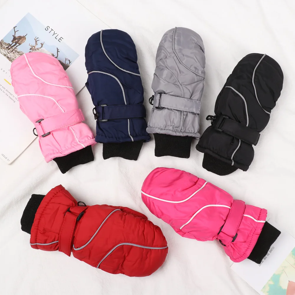 Guantes de nieve niños – Impermeables, antideslizantes y cálidos