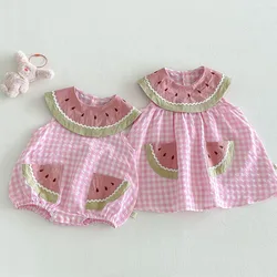 MILANCEL mono de verano bebé niña estampado sandía