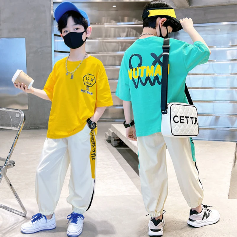 Conjunto de verano para niño con camiseta manga corta y pantalón - imagen 4