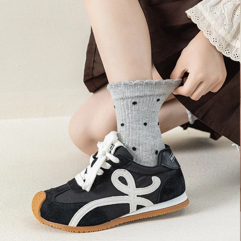 Calcetines de algodón con lunares para niños y niñas, primavera-otoño - imagen 5
