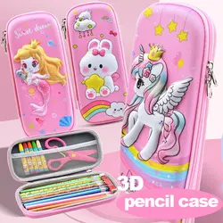 Estuche escolar 3D kawaii de gran capacidad para lápices y bolígrafos