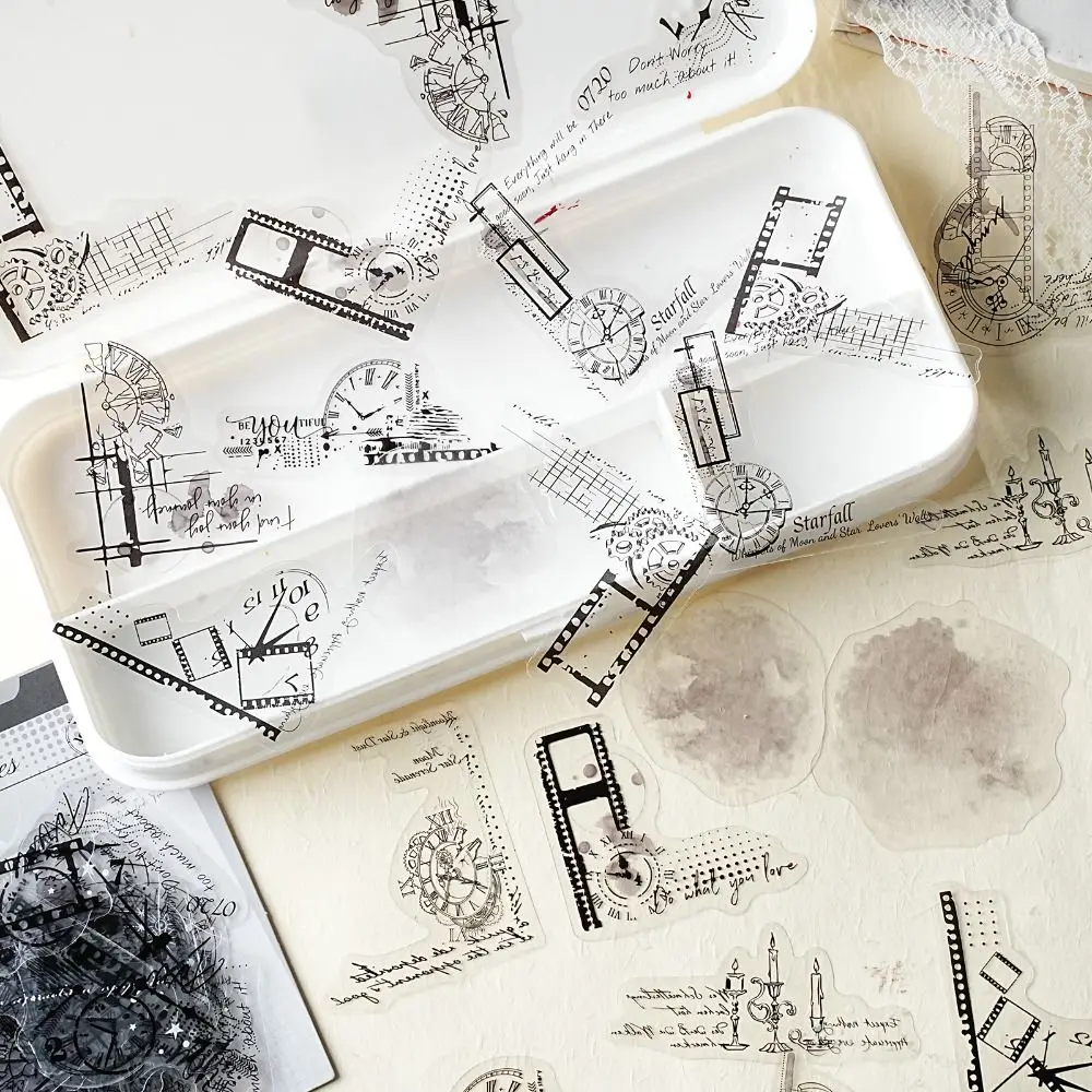 Pegatinas decorativas Poem Ink Mark estilo acuarela para diarios - imagen 5