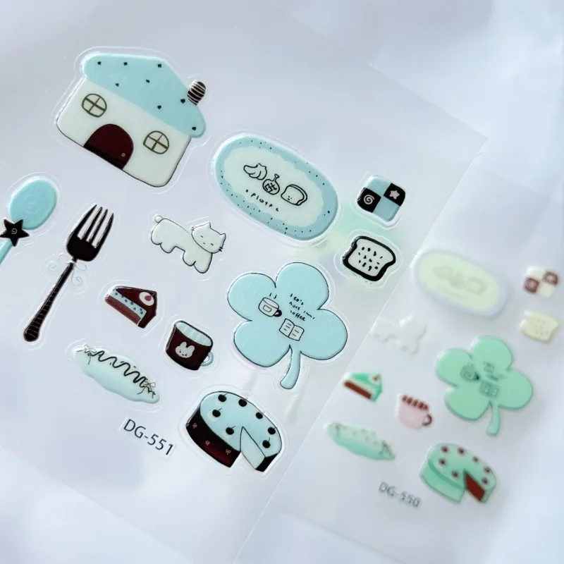 Pegatinas de gatos estilo coreano INS para manualidades DIY