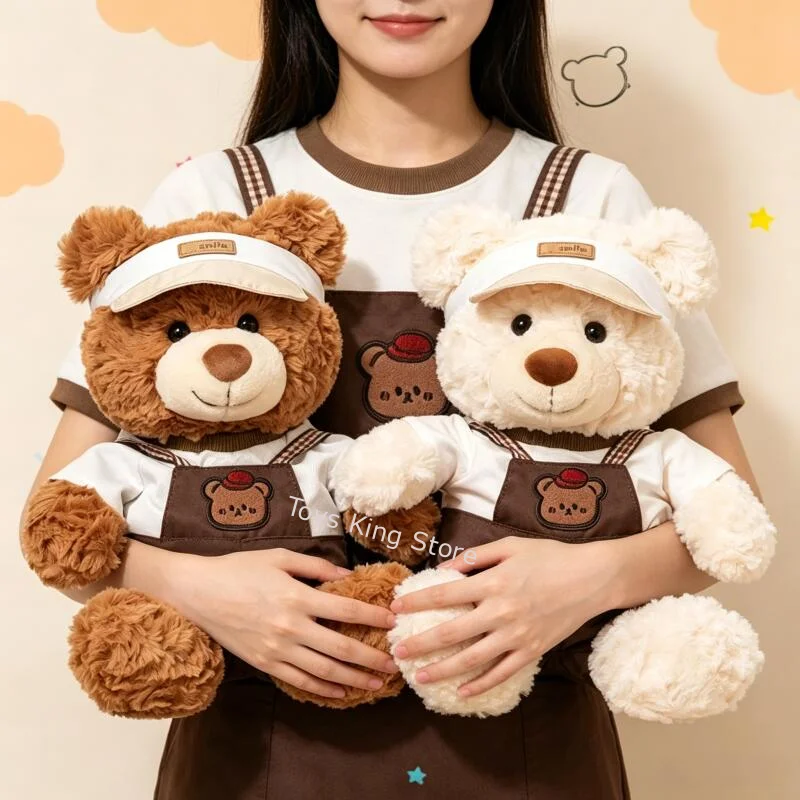 Peluche osito blanco con vestido y cojín acolchado para niños - imagen 5