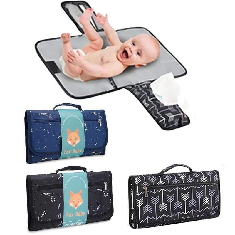 Cambiador de pañales plegable impermeable para bebé recién nacido portátil