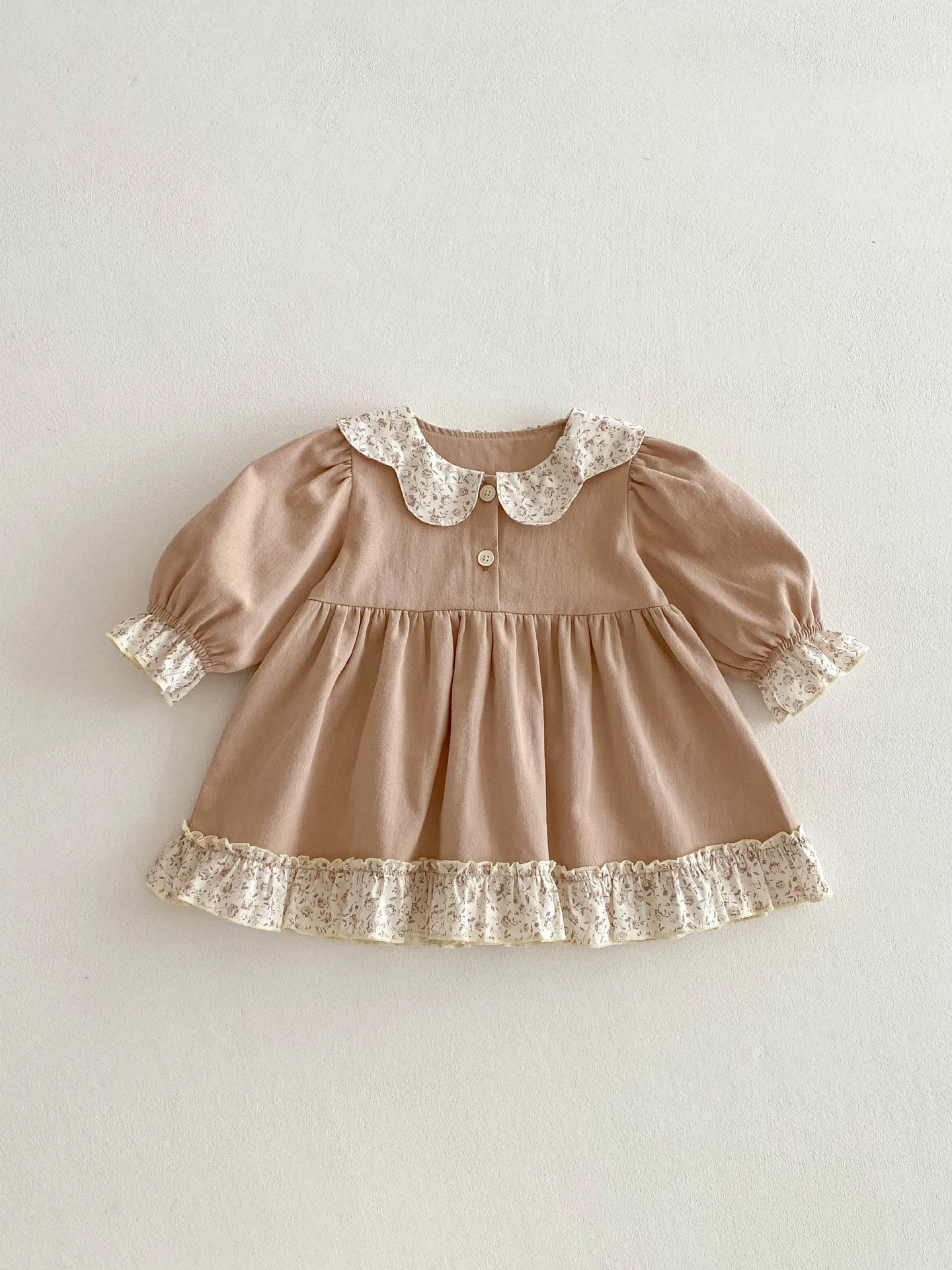 Vestido niña manga larga estilo coreano algodón primavera otoño - imagen 3