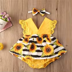 Vestido de encaje con flores rojas para niña – Estilo princesa