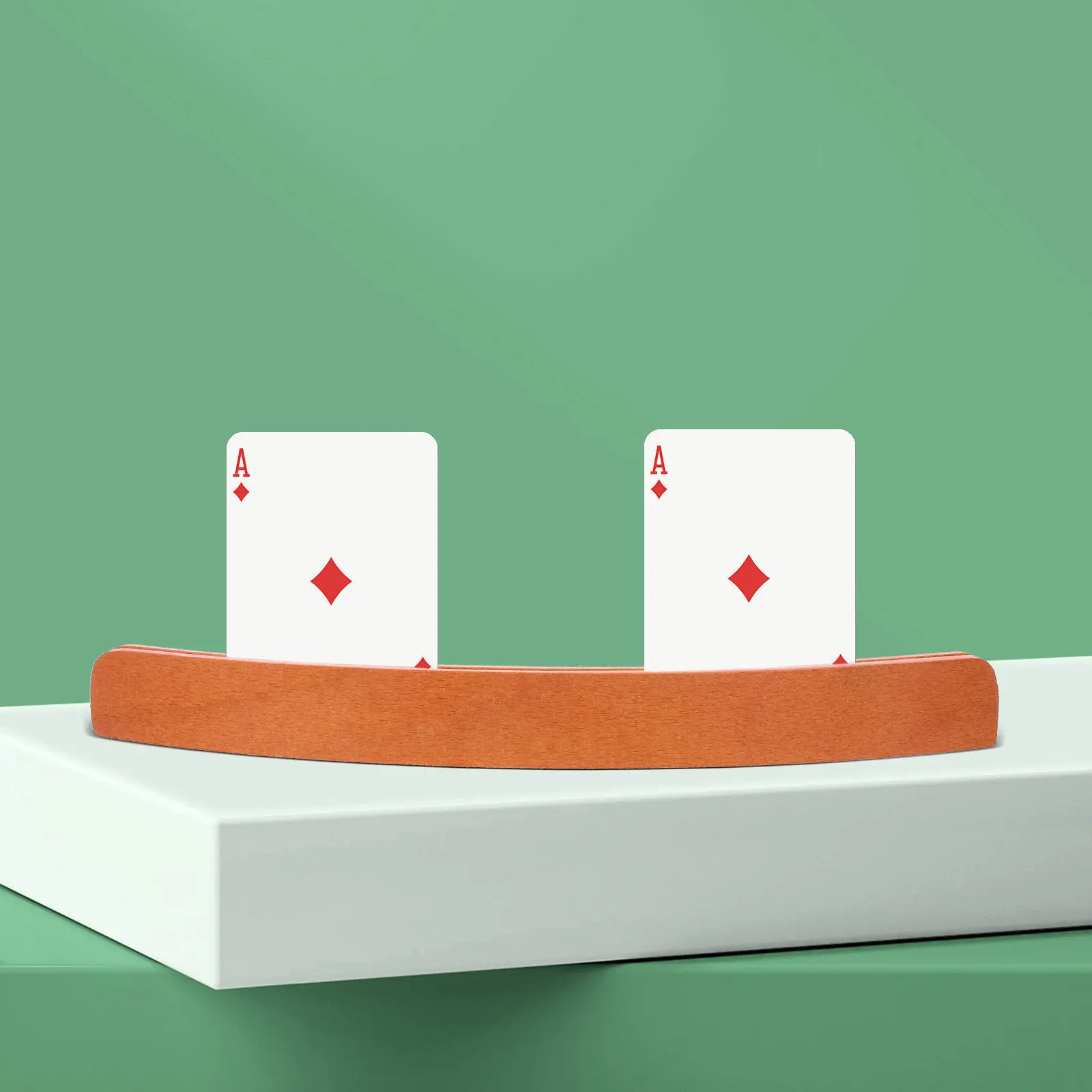 Soporte en madera para cartas de póker, organizador y estante - imagen 4