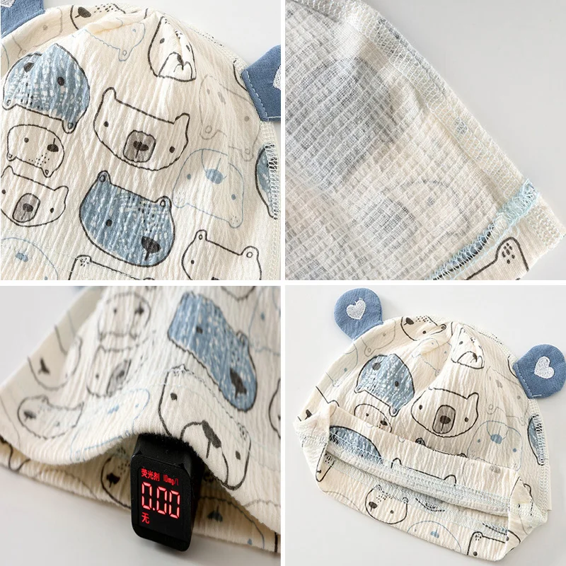 Gorro para bebé con orejas de oso y lazo princesa - imagen 3