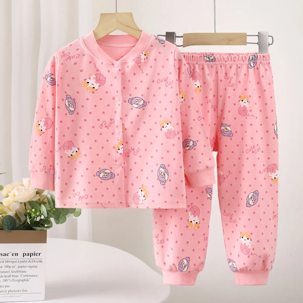 Conjunto de Pijama de Algodón para Niños y Bebés – Manga Larga - imagen 3