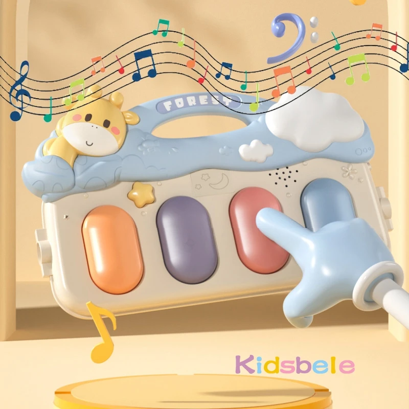 Alfombra de juego musical para bebés con centro de actividades - imagen 3