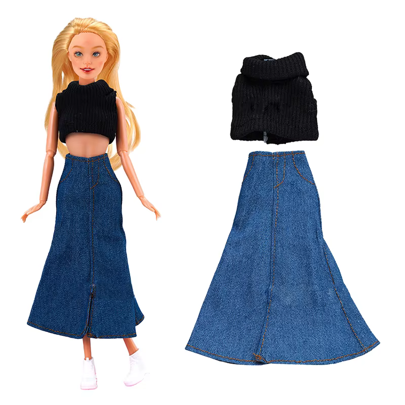 Abrigo de moda y conjunto completo para niña - imagen 5