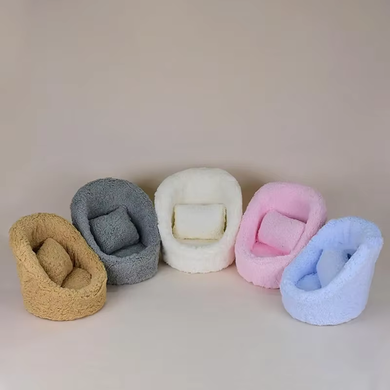 Sofá de fotografía para recién nacido con cojines y almohadas suaves - imagen 2