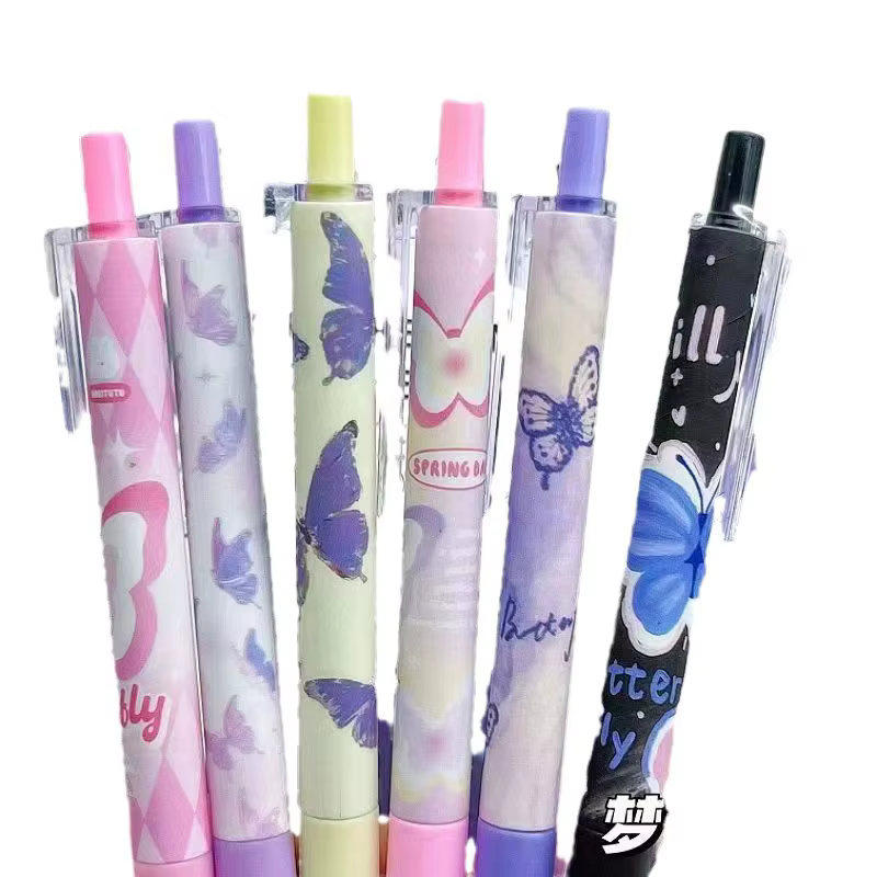 Bolígrafos gel mariposa kawaii 0,5 mm tinta negra - imagen 5