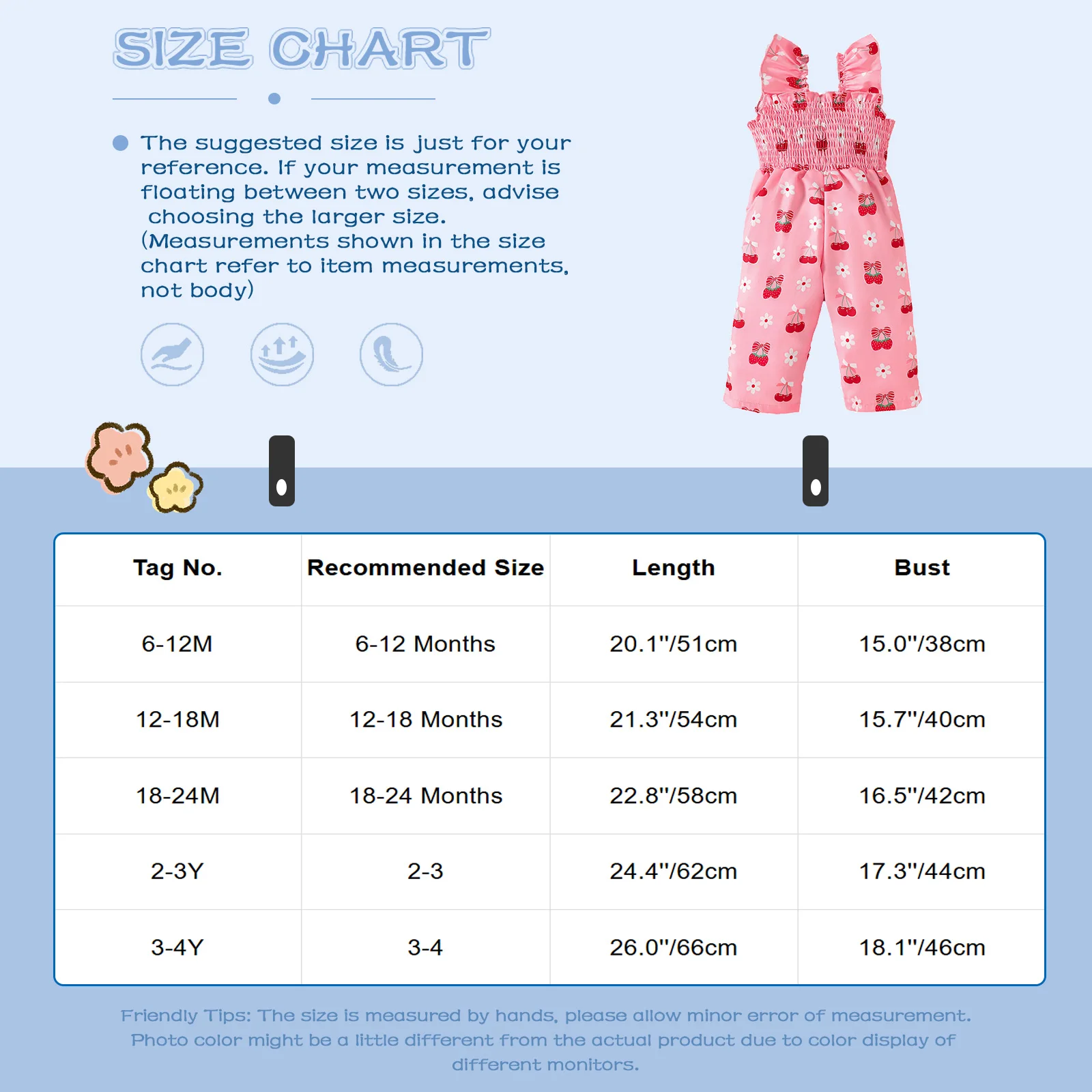 Mono rosa con estampado de fresa para niña, diseño halter de cintura alta