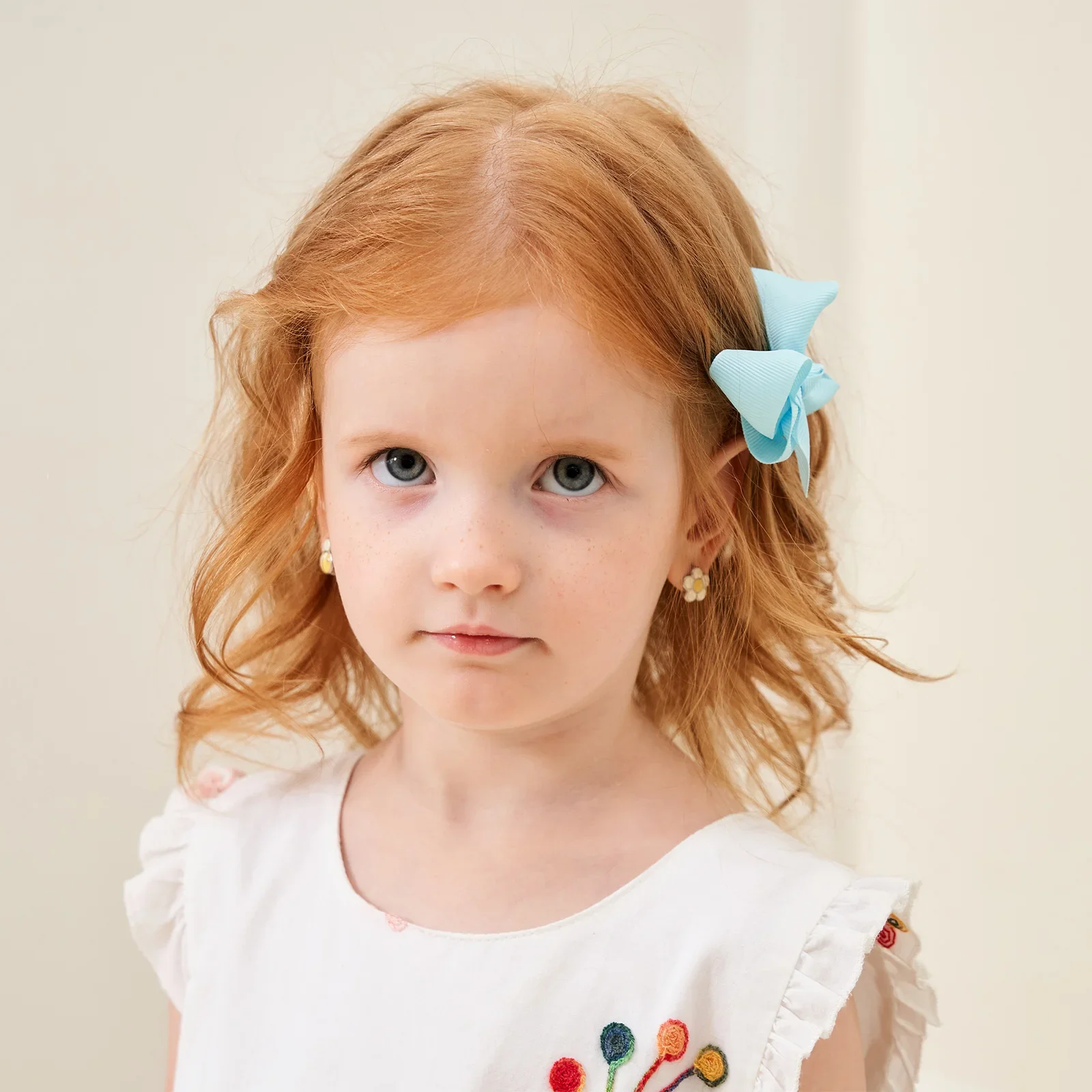 Lazos para el pelo de grogrén a mano con pinza para niñas - imagen 4