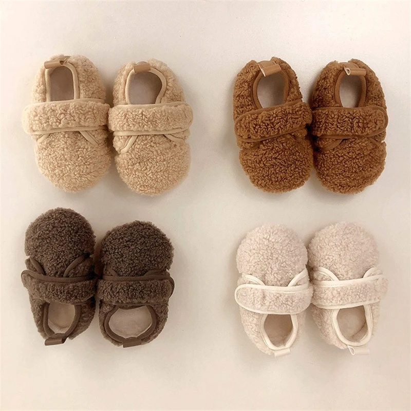 Botas de invierno para niña con forro de felpa y suela antideslizante - imagen 5