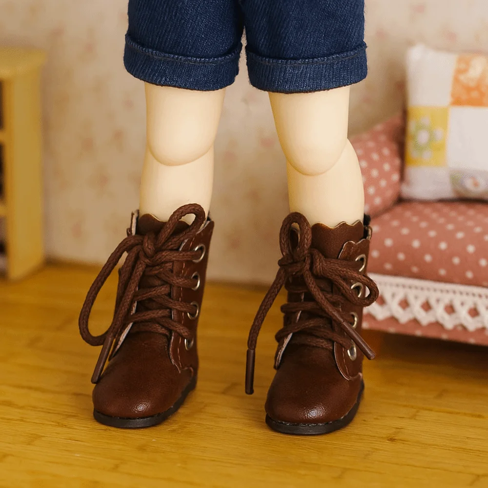 Botas de cuero para muñecas Obitsu, estilo BJD mini - imagen 3