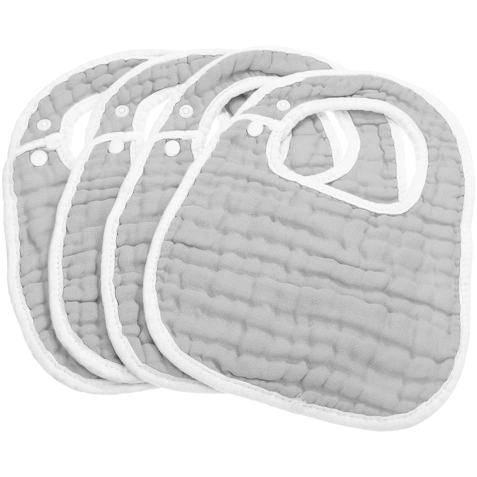 Baberos de muselina bandana con cierre a presión para bebé - imagen 3